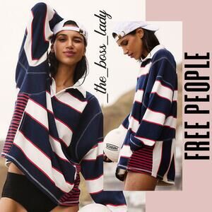 Free People sweatshirt oversized pullover casual cozy activewear Large